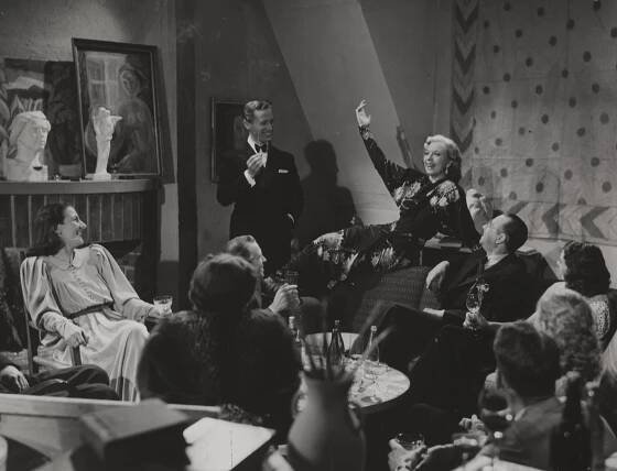 En herre med bart - Z filmu - Per Aabel, Wenche Foss
