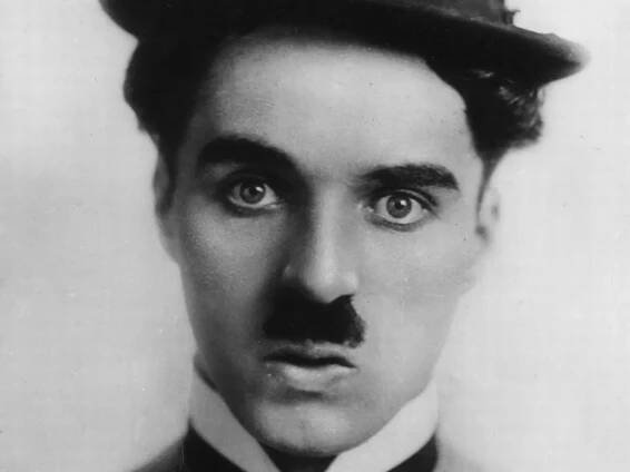 Charlie Chaplin's moustache has been voted the most iconic in movie history