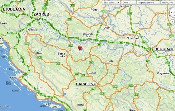 Prnjavor - mapa 1