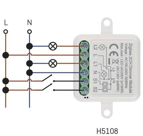 GoSmart modul stmívací IP-2112DZ, ZigBee, 2-kanálový - EMOS GoSmart