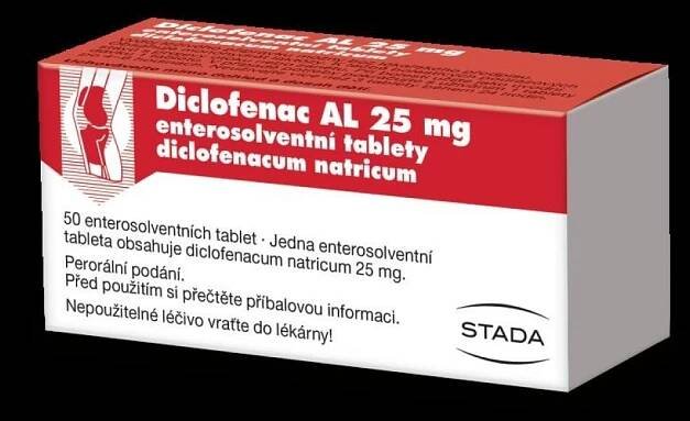 DICLOFENAC AL POR 25MG TBL ENT 50