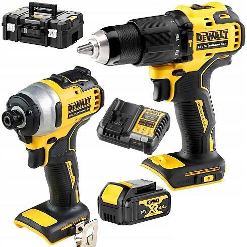 DCK2062M1 DEWALT ŠROUBOVÁK DCD709 ŠROUBOVÁK DCF809 s AKUM. 1x4Ah NABÍJEČKOU