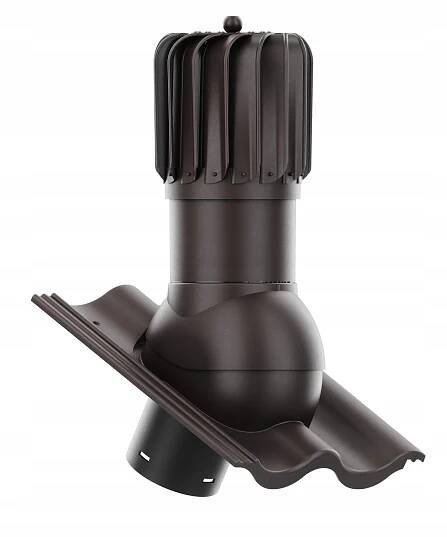 Hlavice ventilačního potrubí OTOČNÝ podlouhlý fi125 BRAAS KELTSKÁ BARVY