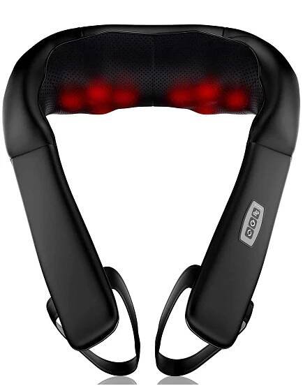 10. NURSAL Back Neck and Shoulder Massager with Heat