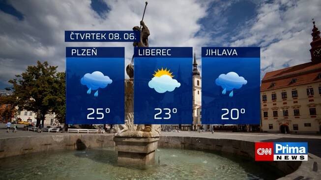 Předpověď počasí 8.6. 2023
