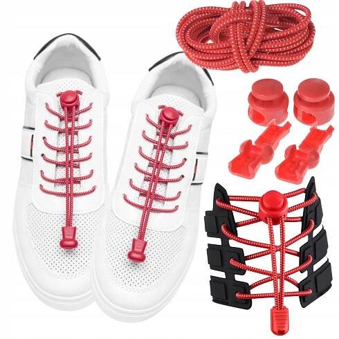 Elastické tkaničky do bot bez zapínání, samozapínací pro děti, běh SET