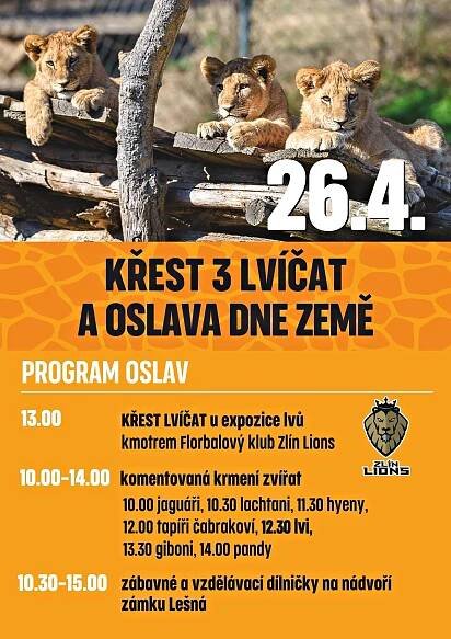 Zoo Zlín Kalendář akcí