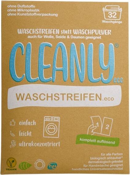 CLEANLY ECO Prací proužky 16 ks