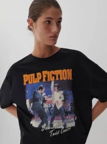 Tričko s potlačou Pulp Fiction, RESERVED, 5096B-99X
