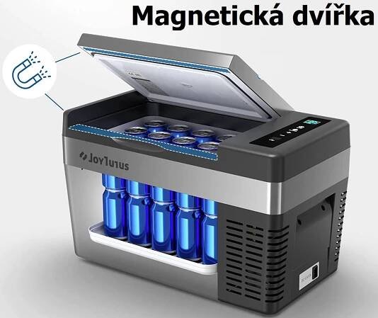 Autochladnička kompresorová, autolednice, objem 22l, napájení 12V, 24V nebo 230V, LCD displej, magnetická dvířka | needs.cz