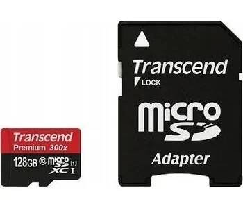 Paměťová karta Transcend microSDXC 128GB Class 10 UHS-I 400x + SD adaptér
