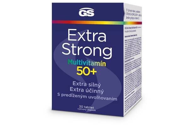 GS Extra Strong Multivitamin, 50+ 30 tbl 1×30 tbl, výžívový doplnok