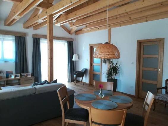 Posezení v ubytování Apartmány U Holubů
