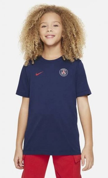 Paris Saint-Germain Big Kids' Nike Soccer T-Shirt - Midnight Navy