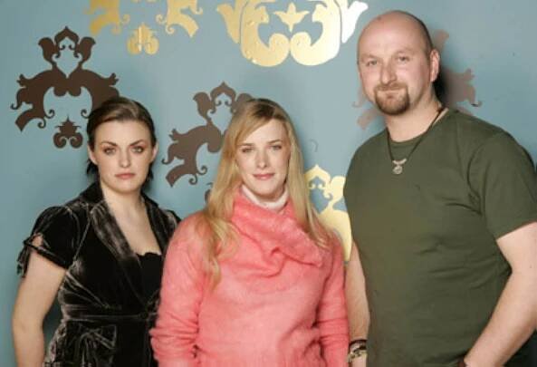Shauna Macdonald, Neil Marshall, and Nora-Jane Noone at an event for Pád do tmy (2005)