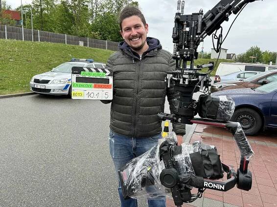 FOTO: Na náměstí v Boskovicích se střílelo. Filmaři točili První hlídku
