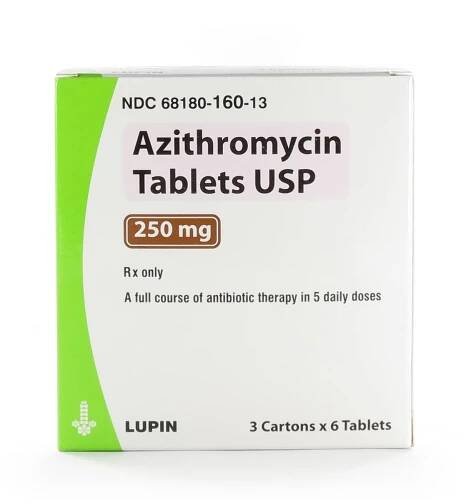Azithromycin usp 250 mg