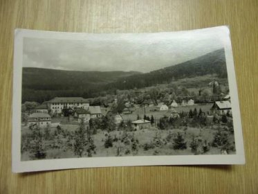 Stará pohlednice, fotografie Harrachov Nový Svět Krkonoše, celkový - Pohlednice místopis
