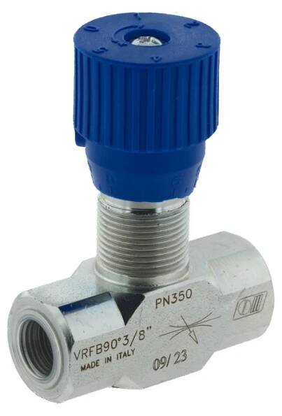Hydraulický škrticí ventil VRFB 90 1/2 2-str 50L, oboustranný regulátor průtoku Oleodinamica Marchesini Italský