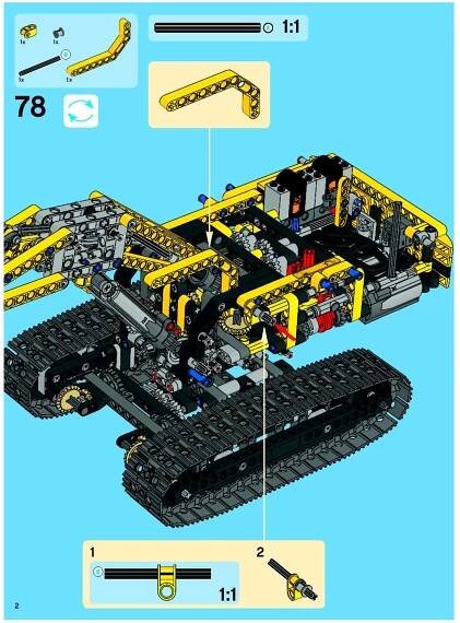 Návod na stavbu 3 LEGO Technic 8043 Bagr s motorem - Zbozi.cz