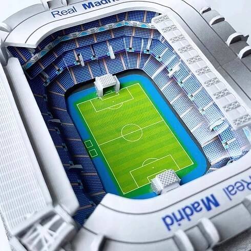 Fotbalový stadion - Real Madrid - Santiago Bernabeu - 3D Puzzle Stav balení originální