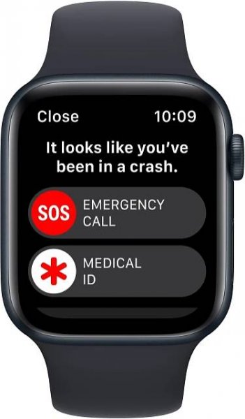 Apple Watch SE (2022) 44mm Temně inkoustový hliník s temně inkoustovým sportovním řemínkem