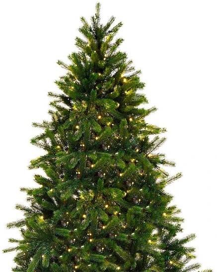 LAALU Vánoční stromek 3D s LED osvětlením - jedle MERLIN, 210 cm