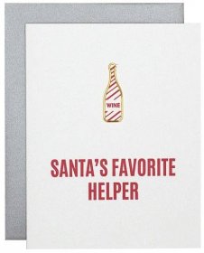 Santa's Favorite Helper Paper Clip Greeting Card