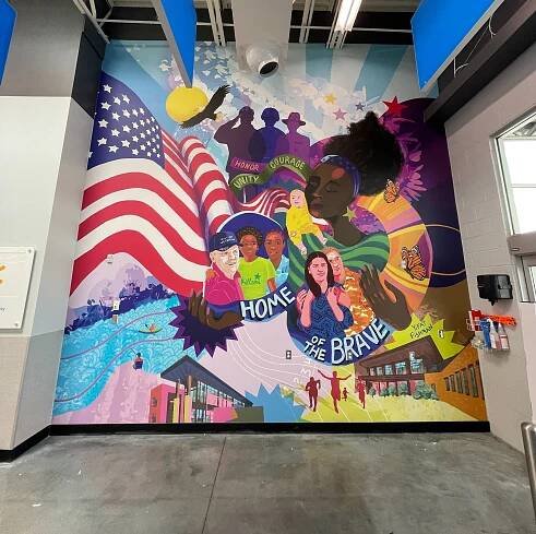 Yifat Fishman Illustrations - Walmart Store Mural | Killeen, TX