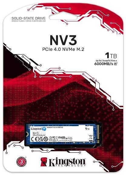 COMFOR - Kingston NV3/1TB/SSD/0/M.2 NVMe/5R
