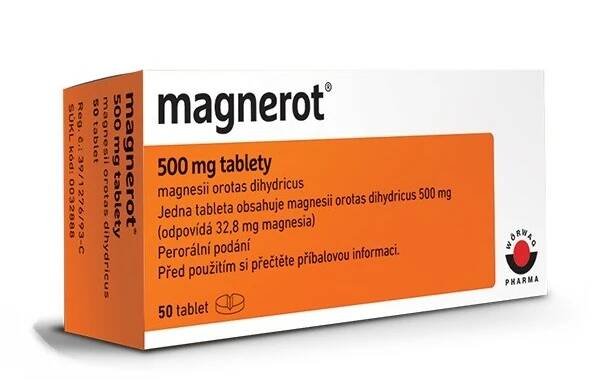 MAGNEROT 500MG neobalené tablety 50