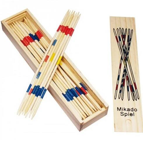 Hra Mikado v dřevěné krabičce Obrázek produktu 