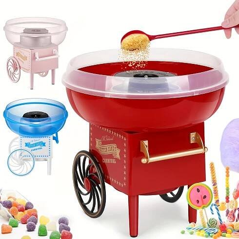 Cotton Candy Machine Kit, Mini Countertop Cotton * Homemade *, Vintage Portable * Maker For Birthday, Home, Party Gathe