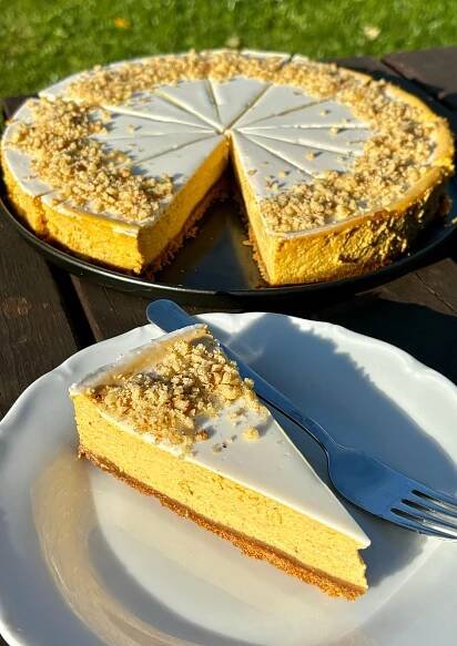 Dýňový cheesecake - Happy jak dva grepy