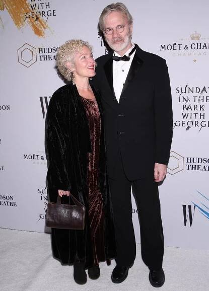 Steven Spielberg's ex-wife Amy Irving with her third husband Kenneth Bowser attend the opening night performance of 'Sunday in the Park with George'