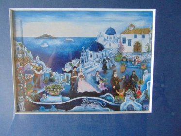 Emma Srncová - litografie "Vzpomínka na Řecko" - Výtvarné umění