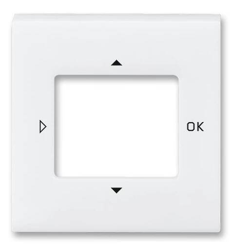 3299H-A40100 03 Kryt časovače Busch-Timer, časovače komf. Bush-Timer nebo snímače kvality vzduchu, bílá/bílá, ABB Levit