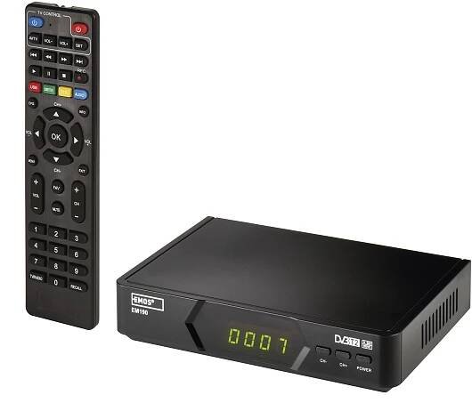 Emos Přijímač pozemního vysílání DVB-T2 Vhodné pro: všechny televizory
