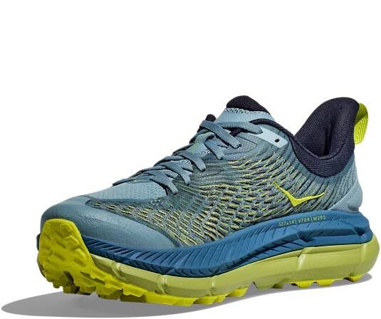 HOKA MAFATE SPEED 4 STONE BLUE / DARK CITRON