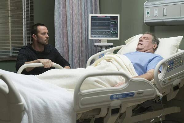 Blindspot, Sullivan Stapleton (L), Jay O Sanders (R), 'One Begets Technique', Season 1, Ep. #18, 04/18/2016, ©KSITE