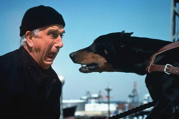 Leslie Nielsen ve filmu Bláznivá střela, 1988 - Jim Abrahams (2/6)