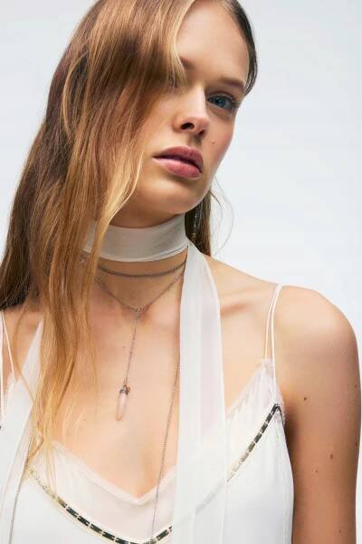 dlouhé šaty ve stylu spodního prádla Zara Značka ZARA