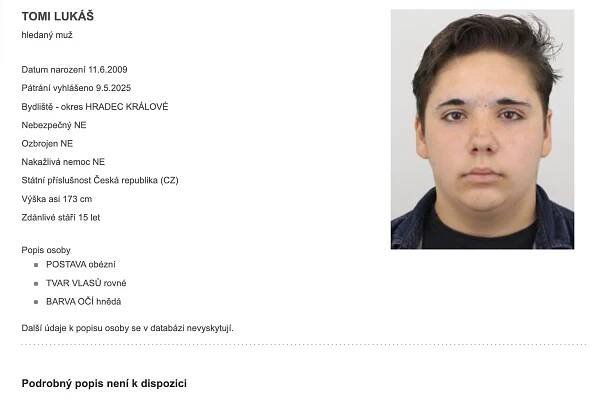 Slehla se po nich zem. Po těchto mužích z Hradecka pátrá policie