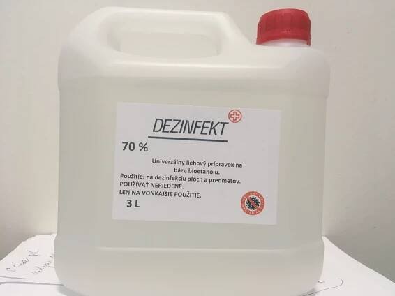 Dezinfekt 70% 3L - Lekáreň Sedmokráska