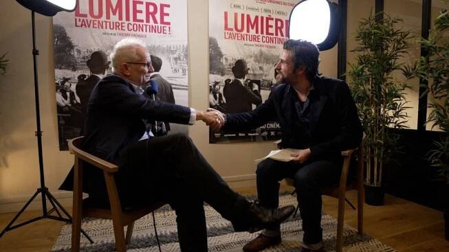 Thierry Frémaux with Euronews Culture's David Mouriquand