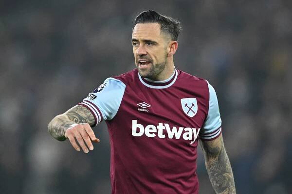 Danny Ings of West Ham United during a Premier League match.