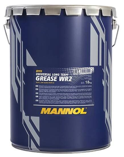 8113 MANNOL WR-2 Long Term Grease Univerzální mazivo hnědá, kanystr, odolný mořské vodě
