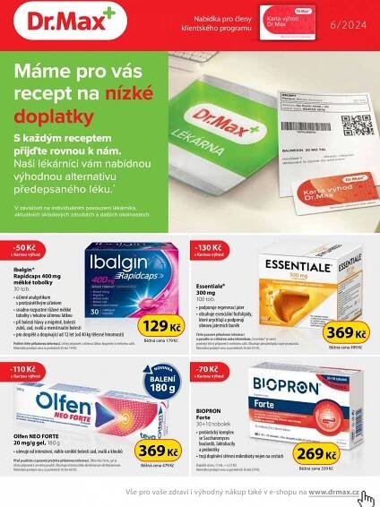 dr-max - Leták Dr. Max aktuální 01.06. - 30.06.