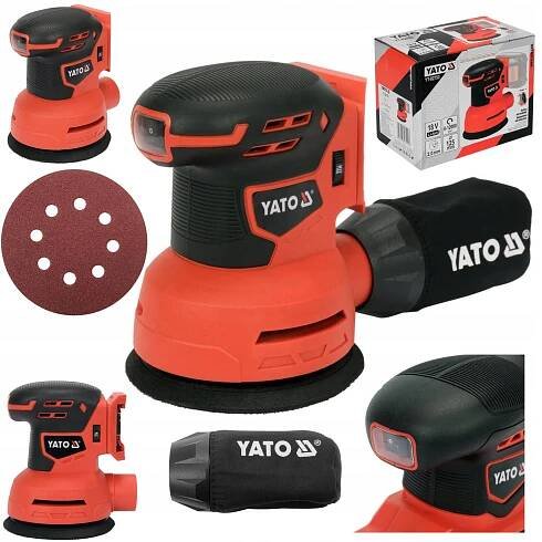YATO OSCILAČNÍ EXCENTRICKÁ BRUSKA MULTIFUNKČNÍ 18V 125MM NASTAVENÍ