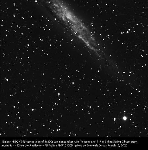 NGC 4945 Almost Perfect Shot… – Emanuele Disco